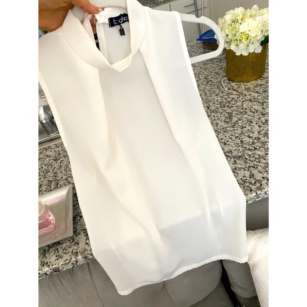 Mock neck tank